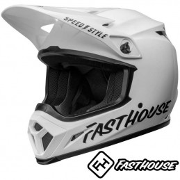 Casque BELL MX-9 FASTHOUSE Gloss white