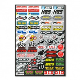Planche micros logos BUD RACING