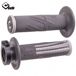 Poignées lock-on ODI Emig Pro graphite-grey