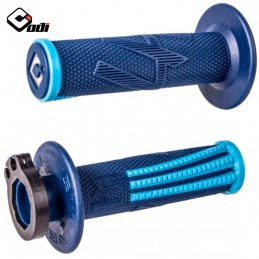 Poignées lock-on ODI Emig Pro navy-blue