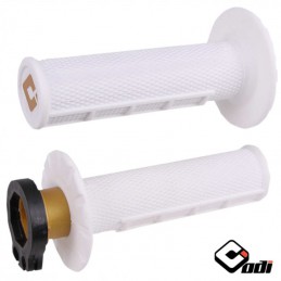 Poignées lock-on ODI MX V2 white