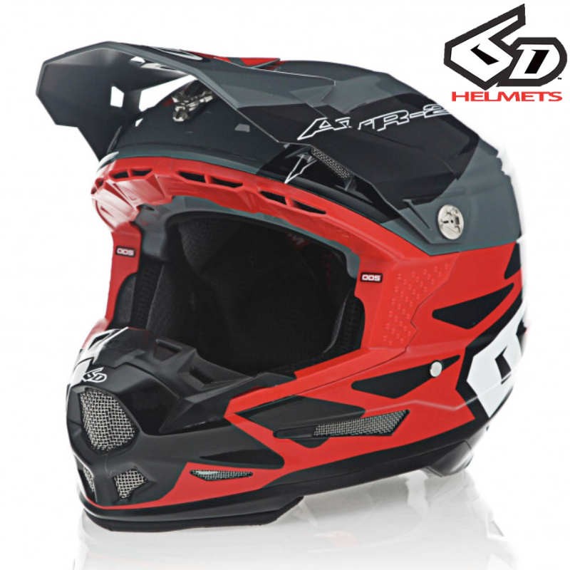 Casque 6D ATR-2 MERGE Red-Gray-Black