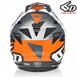 Casque 6D ATR-2 MERGE Orange-Gray-Black
