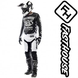 Pantalon FASTHOUSE GRINDHOUSE white-black