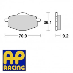 Plaquettes de frein AP RACING LMP175 ST