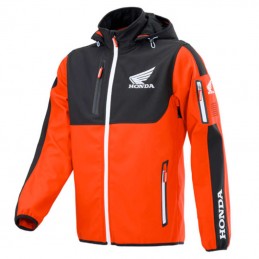 Veste sofshell HONDA Rouge-Noir