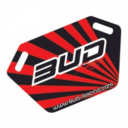 Plaque panneautage BUD RACING Rouge