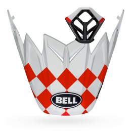 Kit visière BELL Moto-9 Fasthouse Checkers rouge
