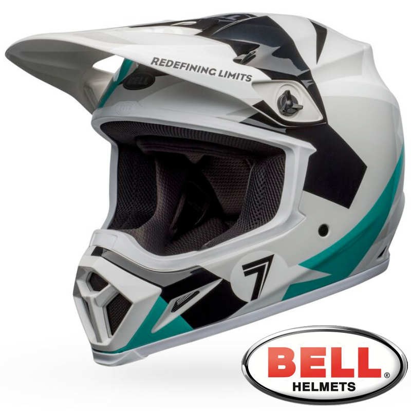 Casque BELL MX-9 SEVEN Battleship Aqua