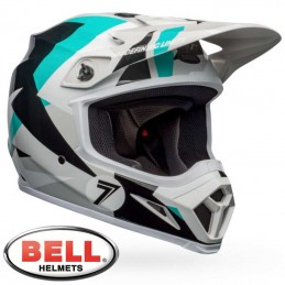 Casque BELL MX-9 SEVEN Battleship Aqua