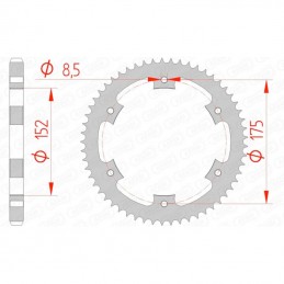 Couronne acier YAMAHA 125 DT