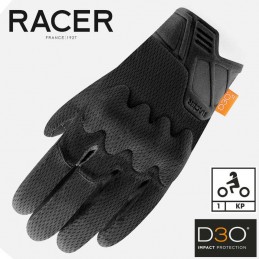 Gants moto femme RACER ROCA-3 Black