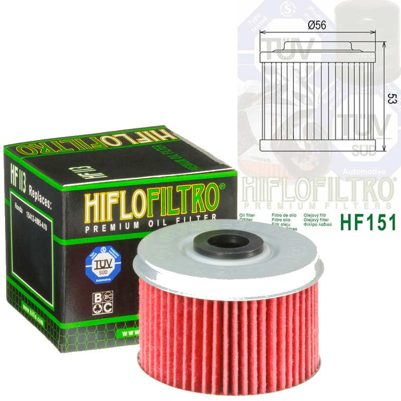 Filtre à huile HIFLOFILTRO HF151