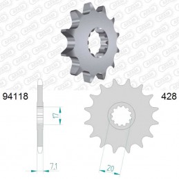 Pignon AM6 pas 428