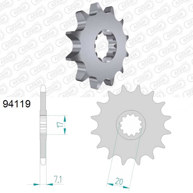 Pignon AM6 420