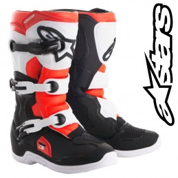 Bottes ALPINESTARS TECH 3S Black-White-Red fluo