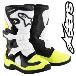 Bottes ALPINESTARS TECH 3S KIDS Black-Yellow flo