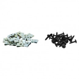 Agrafe+vis de carrosserie 4mm