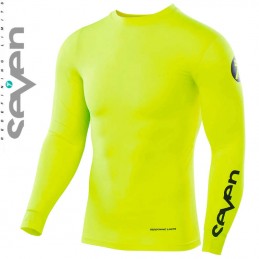 Maillot compression SEVEN ZERO jaune fluo