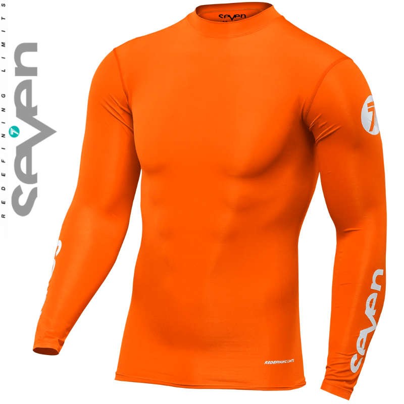 Maillot compression SEVEN ZERO Orange fluo