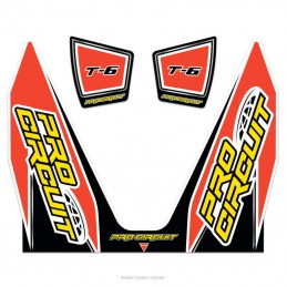 Kit d’autocollants de silencieux PROCIRCUIT T6