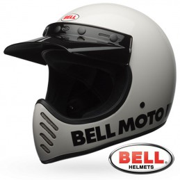 Casque BELL MOTO 3 Blanc brillant