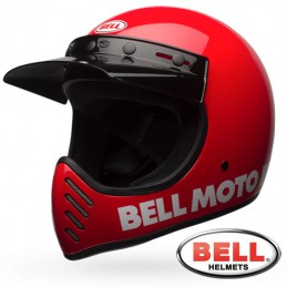 Casque BELL MOTO 3 Rouge brillant
