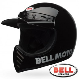 Casque BELL MOTO 3 Noir brillant