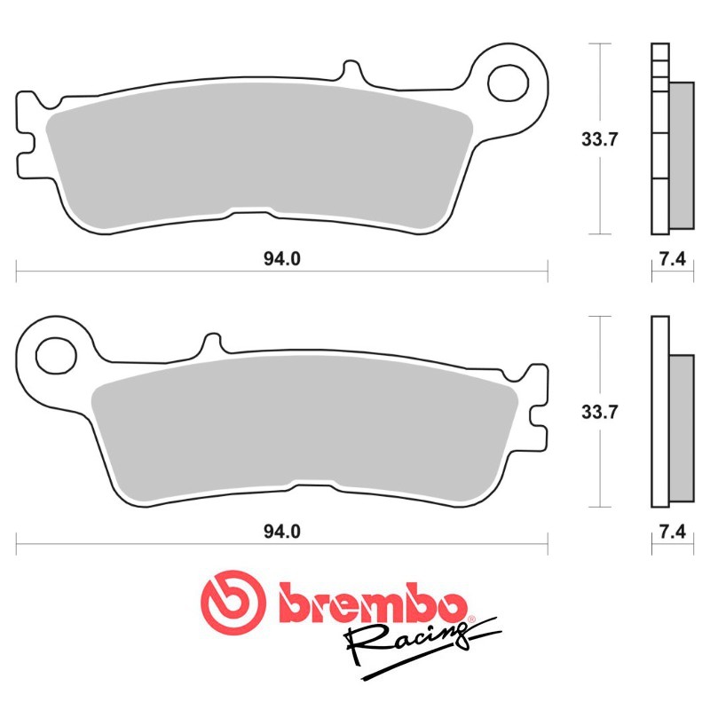 Plaquettes de frein avant BREMBO 125 YZ Plaquettes de frein avant BREMBO 125 YZ