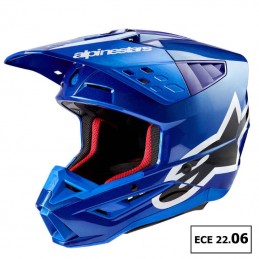 Casque ALPINESTARS SUPERTECH M5 CORP Blue ECE 22-06