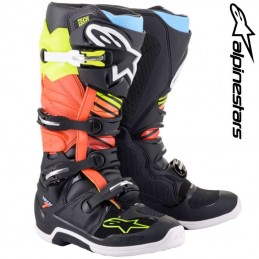 Bottes ALPINESTARS TECH 7 Black-Yellow-Red
