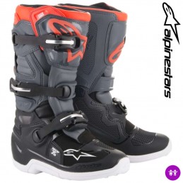 Bottes ALPINESTARS TECH 7S Black-Gray-Red fluo