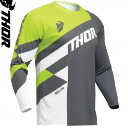 Maillot THOR SECTOR Checker gray-acid