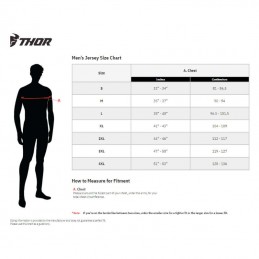 Maillot THOR SECTOR Checker gray-orange