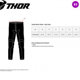 Pantalon enfant THOR SECTOR Checker gray-orange