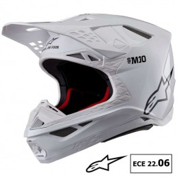 Casque ALPINESTARS S-M10 SOLID White ECE 22-06