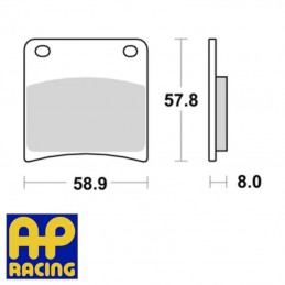 Plaquettes de frein AP RACING LMP220SF