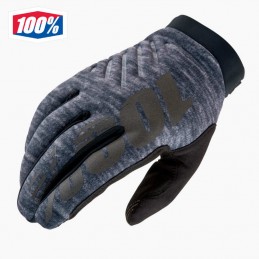 Gants 100% BRISKER Gris