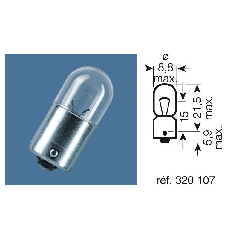 Ampoule BA9S 6V-4W Ampoule BA9S 6V-4W