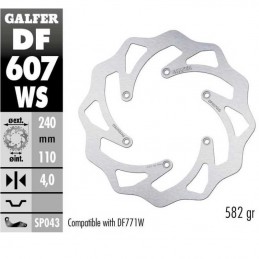 Disque de frein arrière GALFER 240 mm KTM 250 SXF