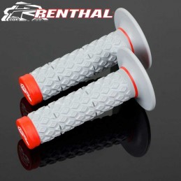 Poignées RENTHAL MX Dual Glue-On rouge