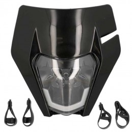 Plaque phare type KTM noire