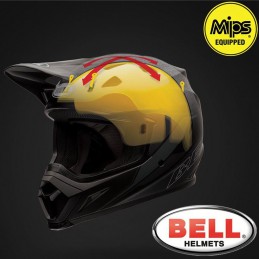 Casque BELL MX-9 Zone yellow