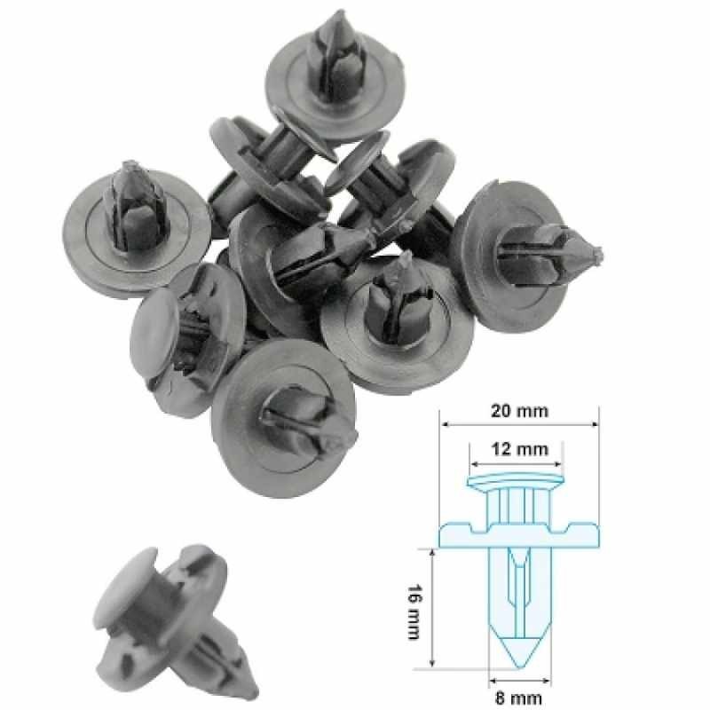 Rivet plastique 8x16mm