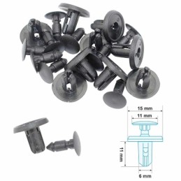 Rivet plastique 6x11mm