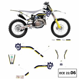 Kit déco réplica HUSQVARNA 125 TC Rétro