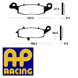 Plaquettes de frein AP RACING LMP304SR