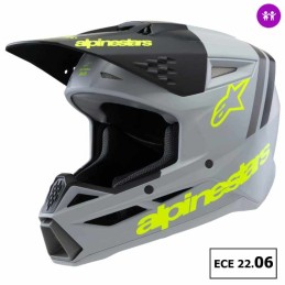 Casque enfant ALPINESTARS S-M3 RADIUM Gray