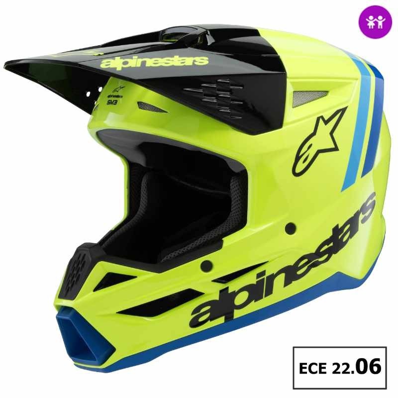 Casque enfant ALPINESTARS S-M3 RADIUM Yellow