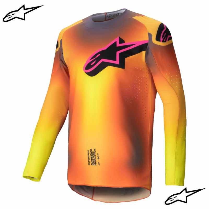 Maillot ALPINESTARS SUPERTECH Lipan yellow-pink